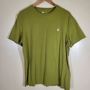Timberland Men’s Green Short Sleeve Cotton Crew Neck Tee Shirt